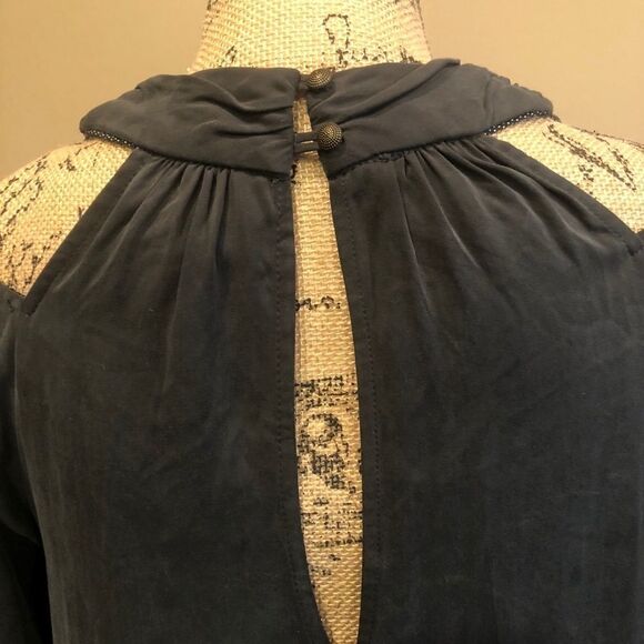 NWT Anthropologie Maeve Cupra Cold Shoulder Dress - Picture 4 of 4